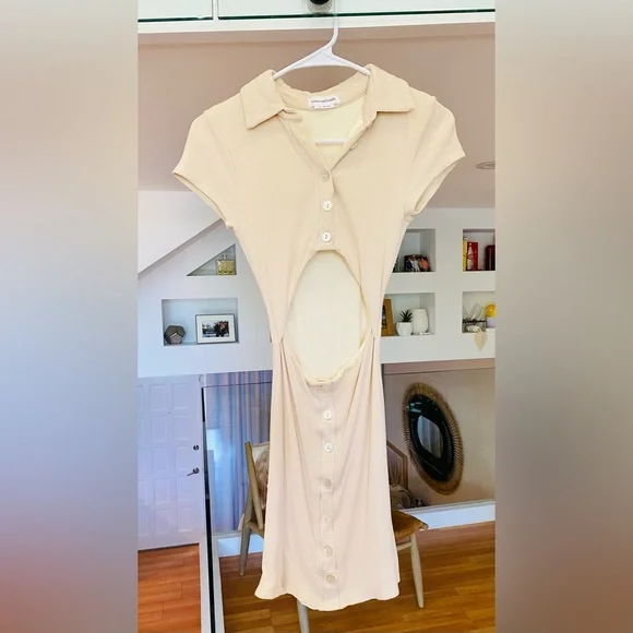 Lovers and Friends “Tara” Mini Dress in Sand | Size XXS - Picture 13 of 14